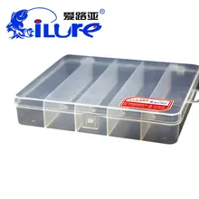 Ilure 5 отсеков портативные специальные рыболовные снасти мини ящики для хранения прозрачные пластиковые приманки набор аксессуаров для рыбалки коробка
