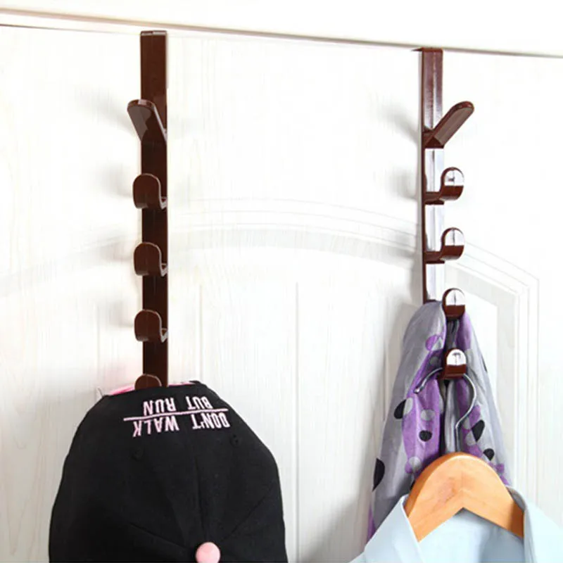 

Hanging Racks Door Hanger Hook Cupboard Cabinet Rack Plastic Hat Clothes Bag Hanger Home Organizer 1 PC