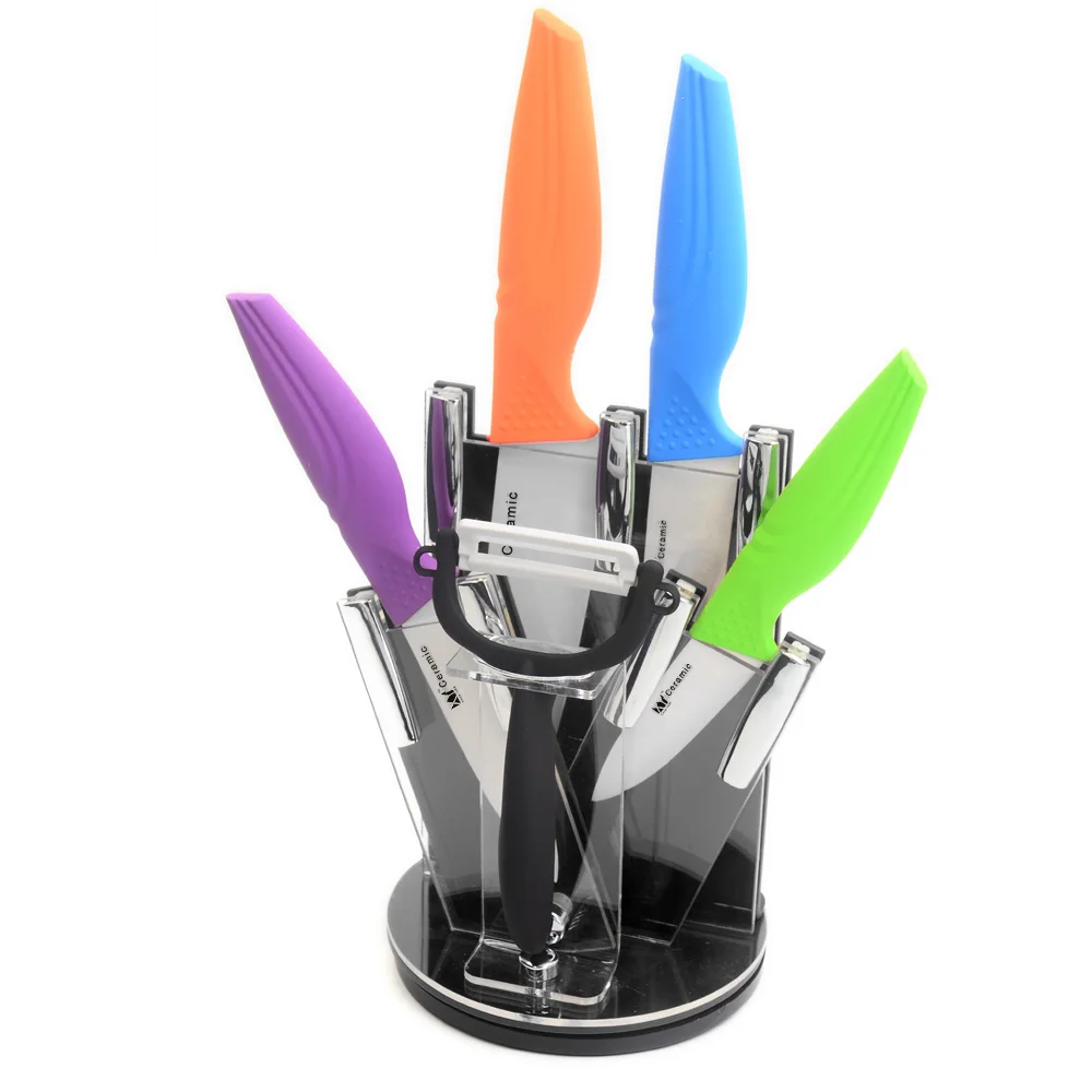 Best Gifts Kitchen Knife Stand+ 3" 4" 5" 6" Ceramic ...
