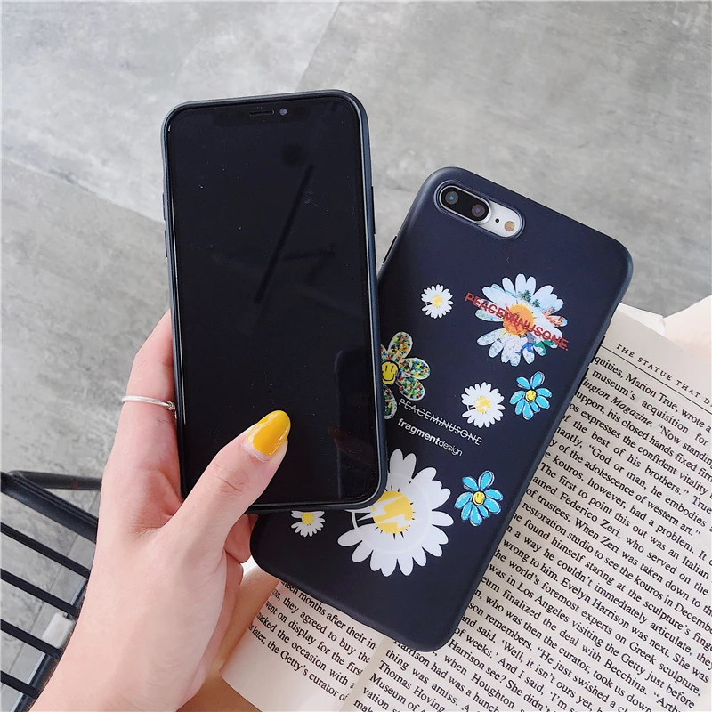 Стильный чехол G dragon peaceminusone x Fragment flower для iPhone 11 pro 8 7 Plus X XS MAX XR ins, корейский мягкий силиконовый чехол