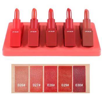 

5Pcs/Set Makeup Waterproof Matte Lipstick Long Lasting Lip Gloss Matte Cosmetic Lipstick Sexy high quality Women lip Makeup C604
