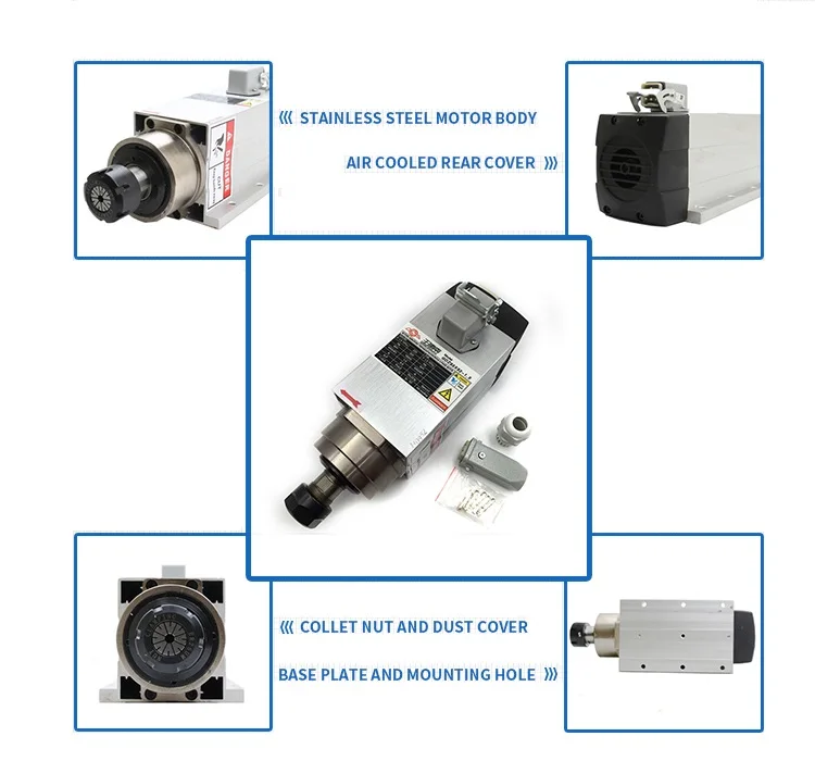 HONGJUN Горячая 6kw 18000 rpm с воздушным охлаждением мотор шпинделя для ЧПУ