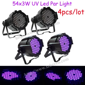 

4pcs 54X3W UV LED PAR LIGHT par can light dj party led lamp DJ Party Stage Lighting