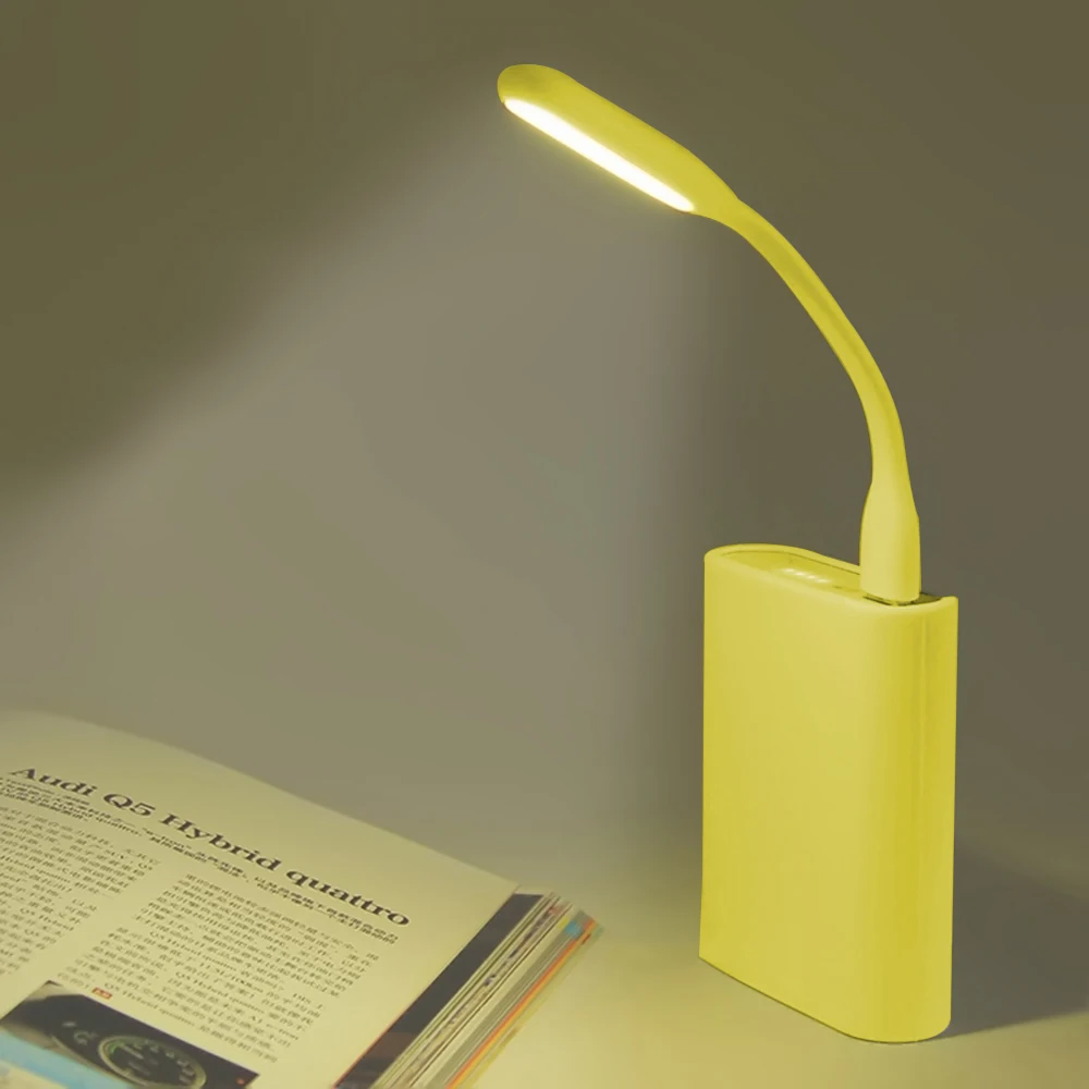 Уличный инструмент многоцветный Мини-Книжный светильник лампа для чтения USB светодиодный светильник компьютерная лампа для ноутбука ПК ноутбук кемпинг походный инструмент - Цвет: Цвет: желтый