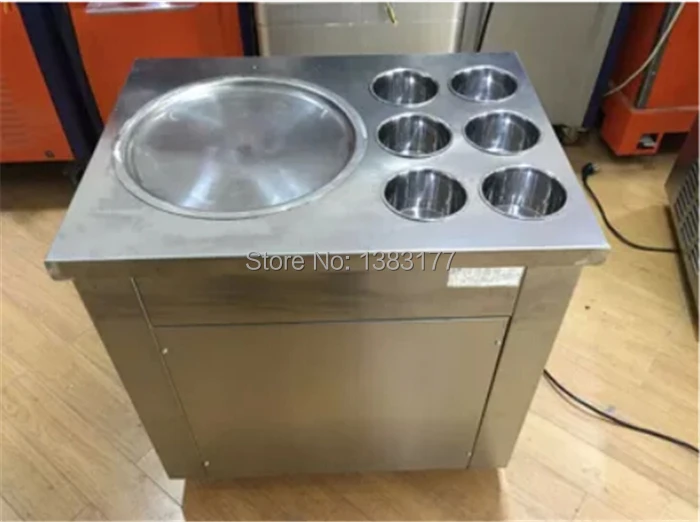 CE машина для жареного мороженого/R410 Машина Для Замораживания мороженого/машина для мягкого мороженого/110 В и 220 В машина для сковороды для мороженого