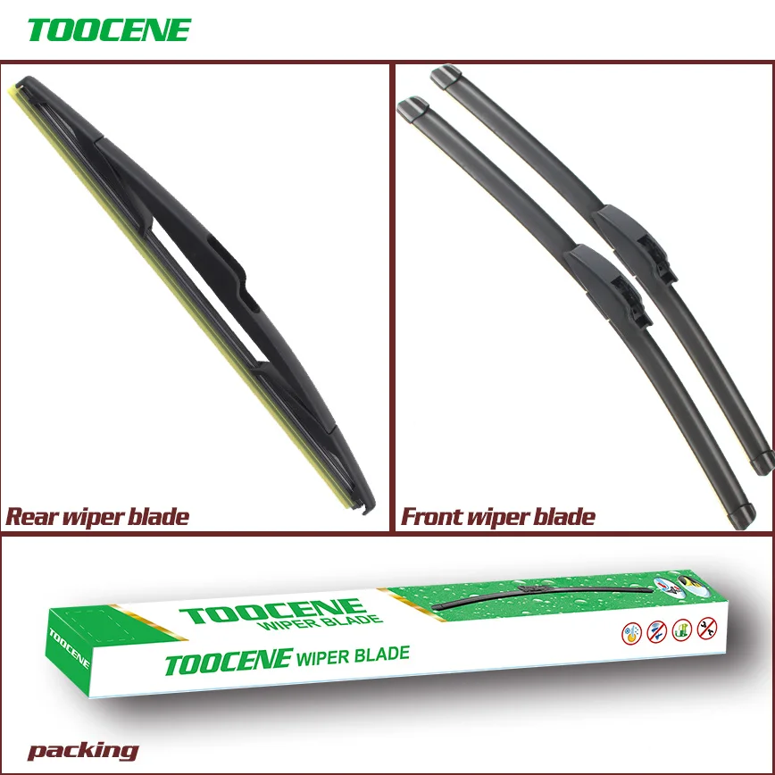 Front And Rear Wiper Blades For Citroen Saxo 1999 2003 Rubber