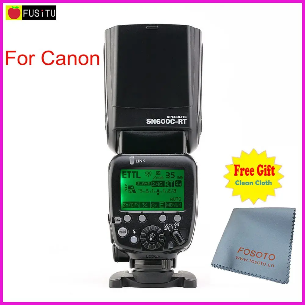 

SHANNY SN600C-RT 2.4G Wireless Flash Speedlite HSS 1/8000s Radio TTL on-camera GN60 For Canon RT With Built-In Radio