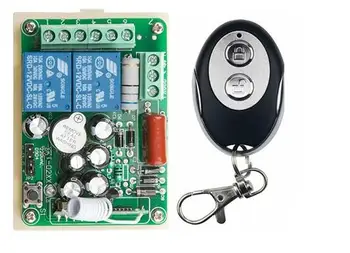 

New AC220V 2CH Wireless Remote Control Switch System 1*Receiver + 1 *ellipse shape Transmitters for Appliances Gate Garage Door
