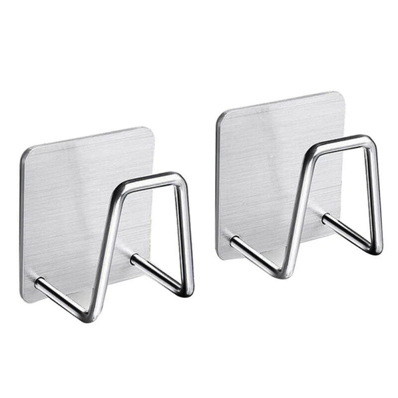 2Pcs Kitchen Bathroom Drying Rack Toilet Sink Suction Sponges Holder Rack Suction Cup Dishcloths Holder Storage