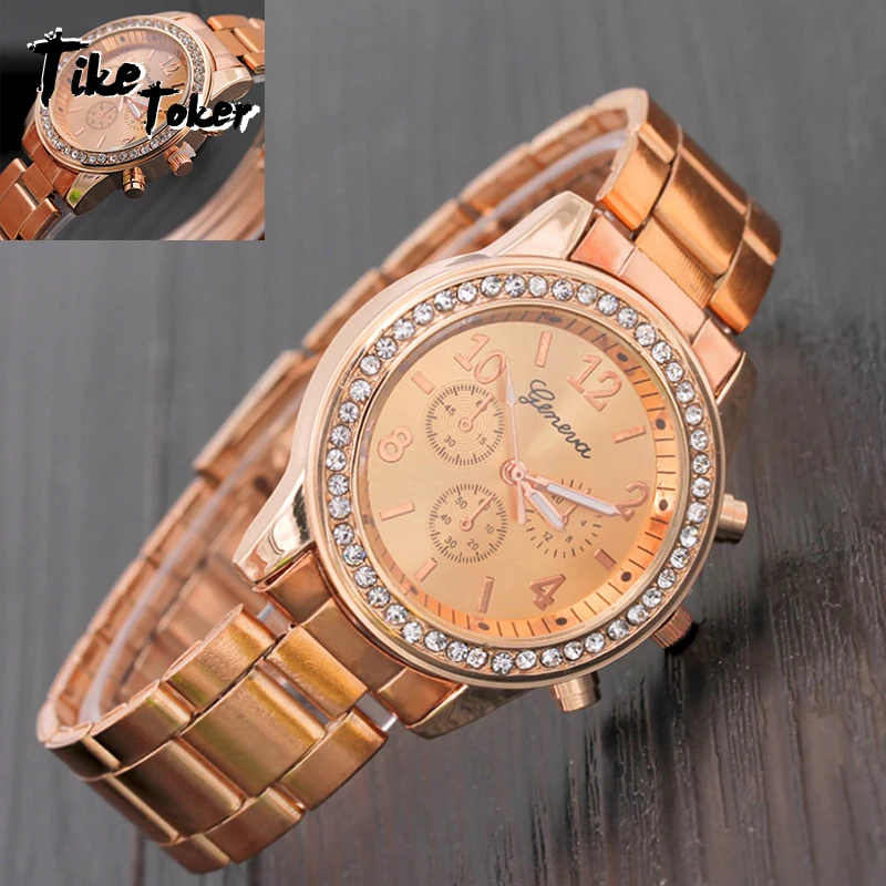 

Geneva Classic Luxury Rhinestone Watch Women Watches Fashion Ladies Watch Women's Watches Clock Relogio Feminino Reloj Mujer