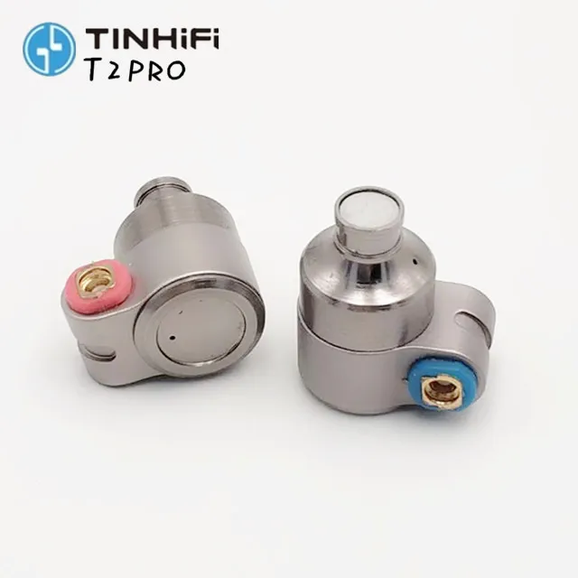 TINHIFI T2 Pro аудио наушники Hifi металлические наушники вкладыши двойные динамические стерео наушники бас DJ MMCX съемный T3 T1 P1 F3 S2 - Цвет: Серебристый