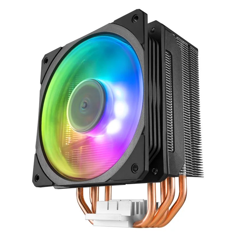 Кулер для процессора Master T400 ARGB кулер с 4 тепловыми трубками радиатор 120 мм RGB