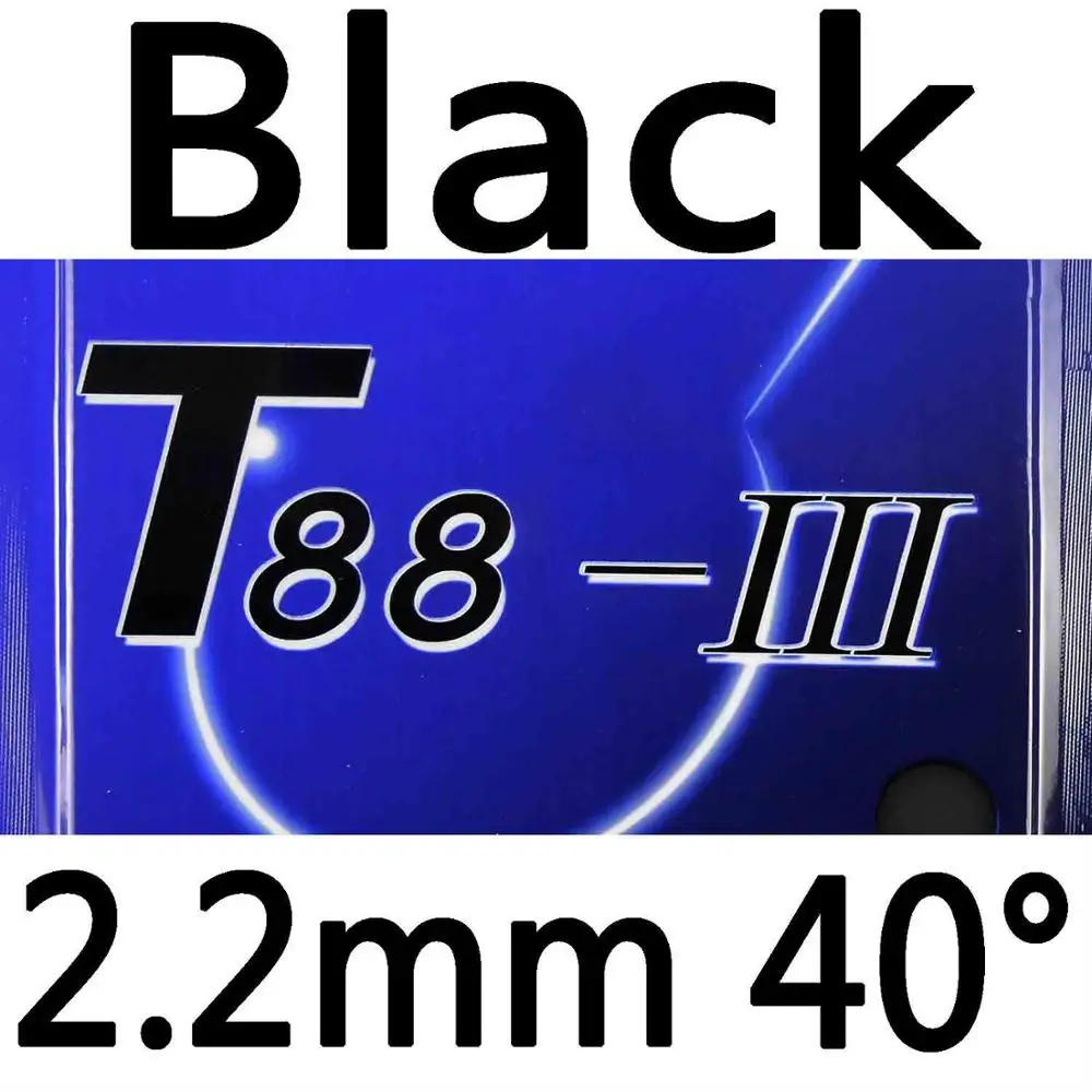 Sanwei T88-III(T88-3, T88 3) пунктов-в настольный теннис/пинг-понга резины с губкой - Цвет: black 2.2mm H40