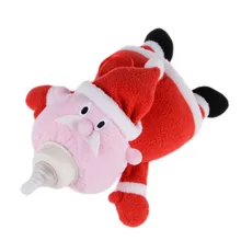 Крышка для бутылочки для кормления детей, сохраняющая тепло, держатель, изоляционные сумки, красные Мультяшные Санта Клаус, милые мягкие плюшевые изоляционные сумки