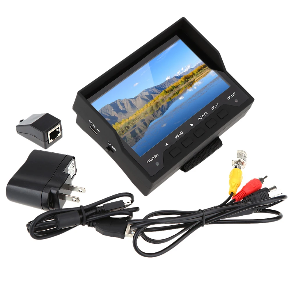 4.3" inch TFT LCD Audio Video Security CCTV Camera Tester Monitor Installation Detection System Security Tester with OSD Menu