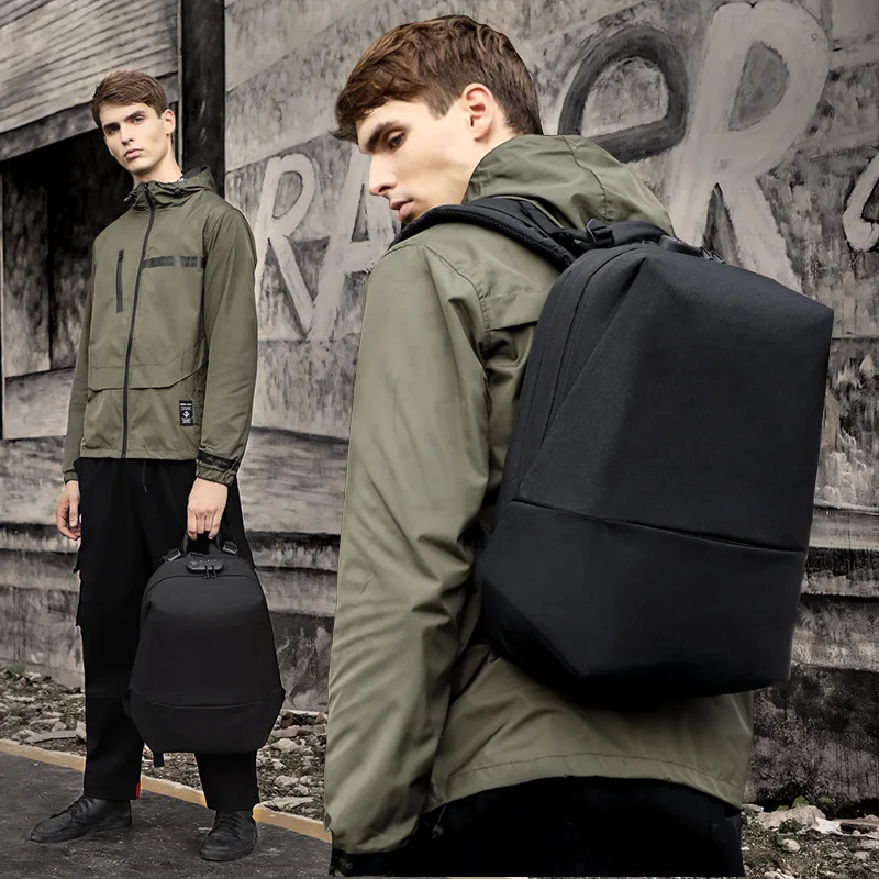 

Fashion Outdoor Solid USB Charging Sports Backpack Tide Oxford Cloth Waterproof Backpack Anti-theft Commute OL Travel Backpack