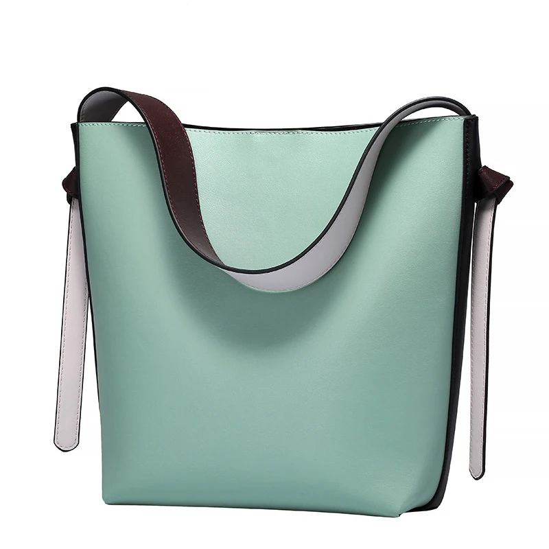 green luggage bag