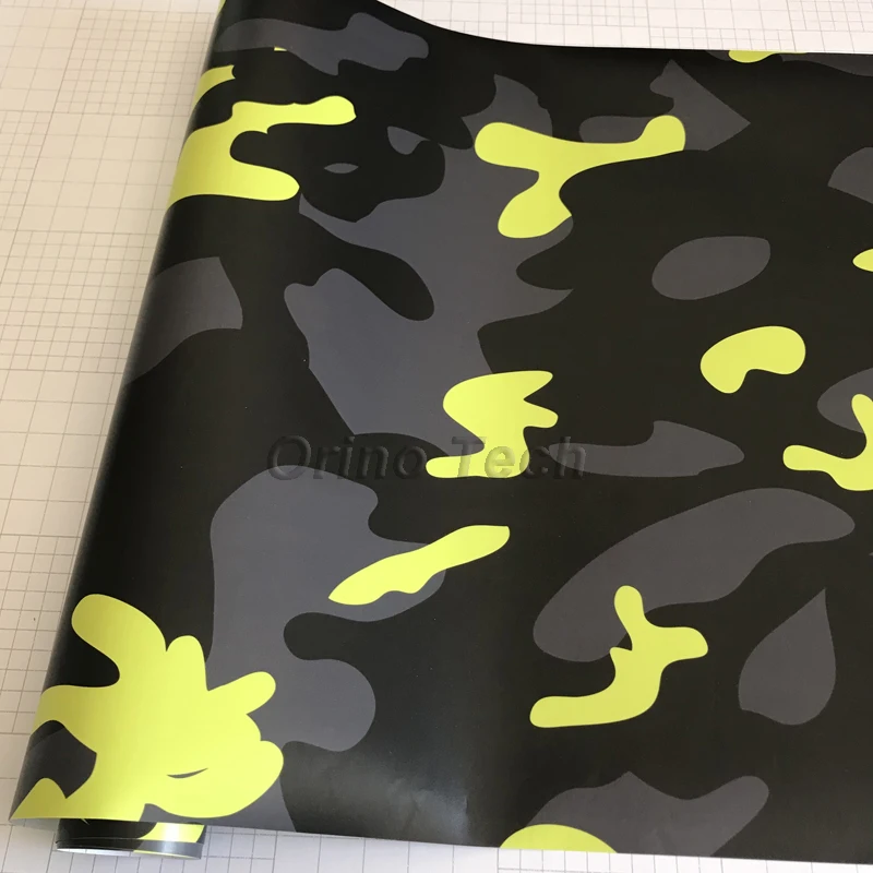 Black Grey Yellow Vinyl Film Sticker-5