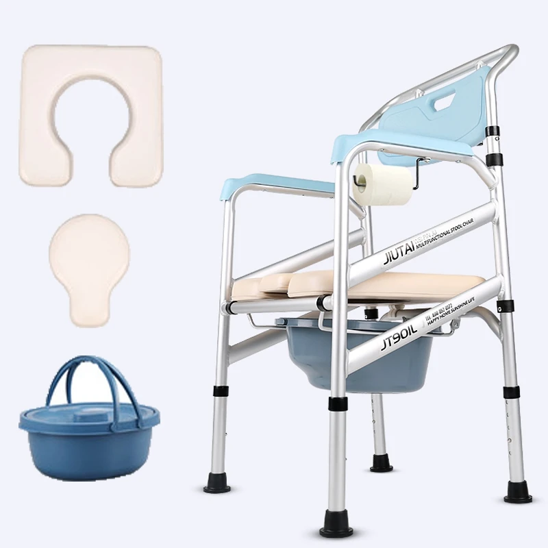 

Shower Transport Chair, Commode Chair For Toilet, Shower Chair With Padded Toilet Seat For Handicap And Seniors,300kg