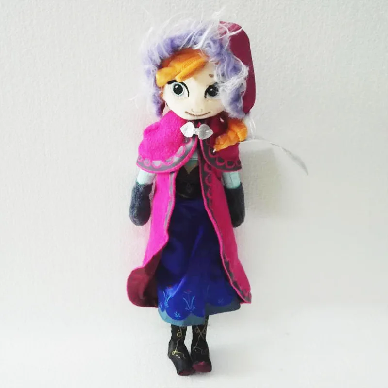 Disney Cartoon Movies Frozen 40cm Anna Plush Doll Princess Doll Snow Queen Plush Toys for Girls Christams Birthday Party Gift Disney Cartoon Movies Frozen 40cm Anna Plush Doll Princess Doll Snow Queen Plush Toys for Girls Christams Birthday Party Gift