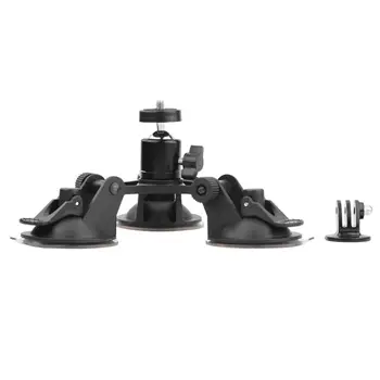 

OOTDTY Black Durable Car Suction Cup Sucker Bracket Stand Holder Support for DJI Osmo Action Sports Camera Accessories