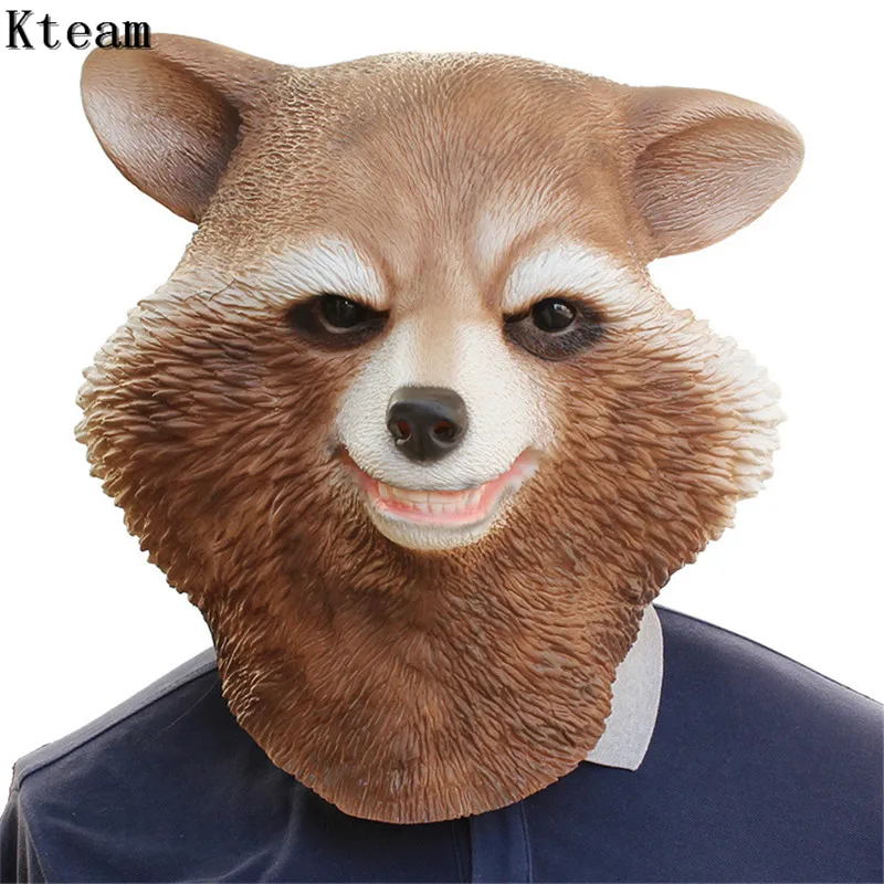 Buy Cute Latex Teddy Bear Mask Animal Bear Head Latex