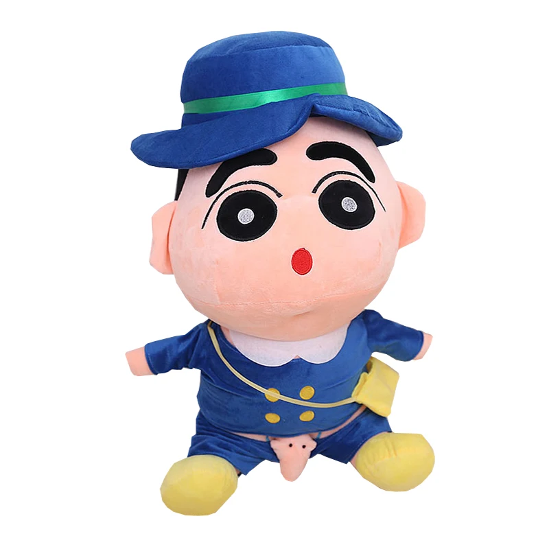 40 60cm Blue New Creative Crayon Shin chan stuffed Plush Toy Doll Japanese Movie Cartoon