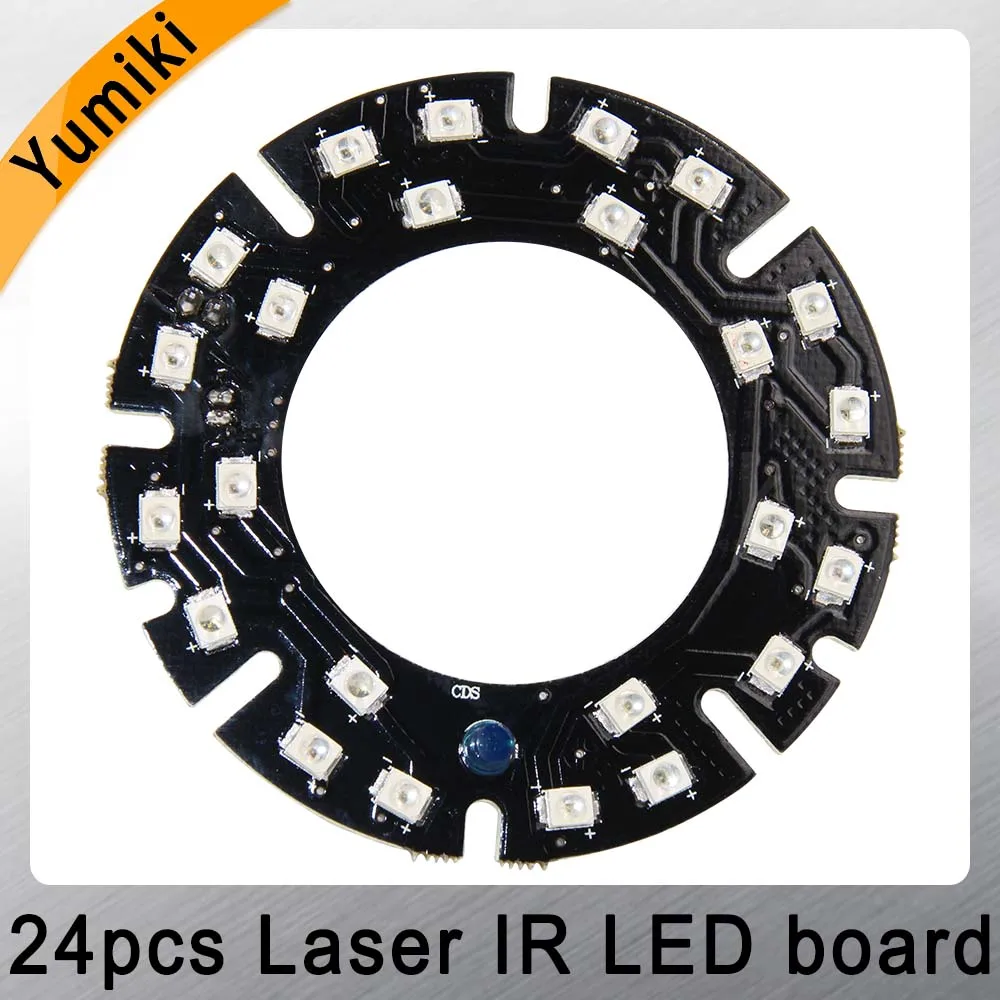  Yumiki Infrared 24pcs Laser IR LED board for CS Lens Security IP CCTV Camera Indoor Outdoor night v - 32777040780