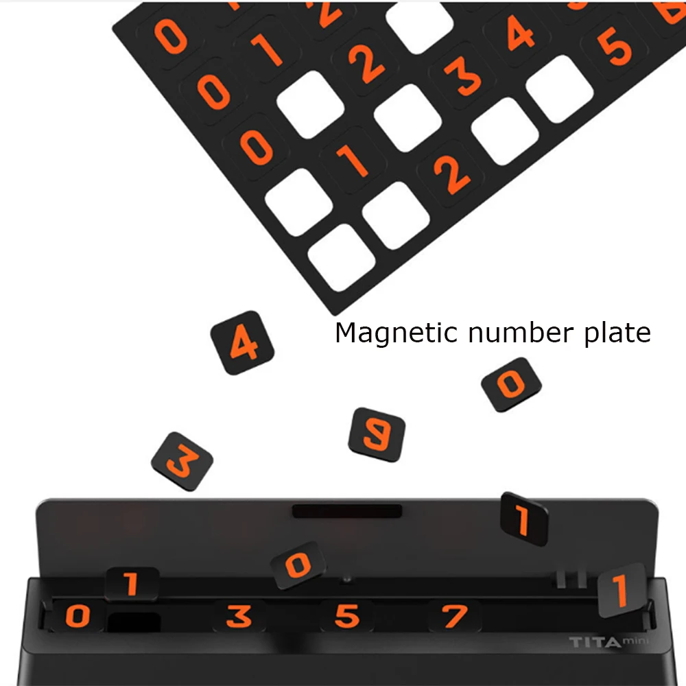  Original Xiaomi mijia Bcase TITA Flip Type Car Temperary Parking Phone Number Card Plate Mini Car D - 32962173290