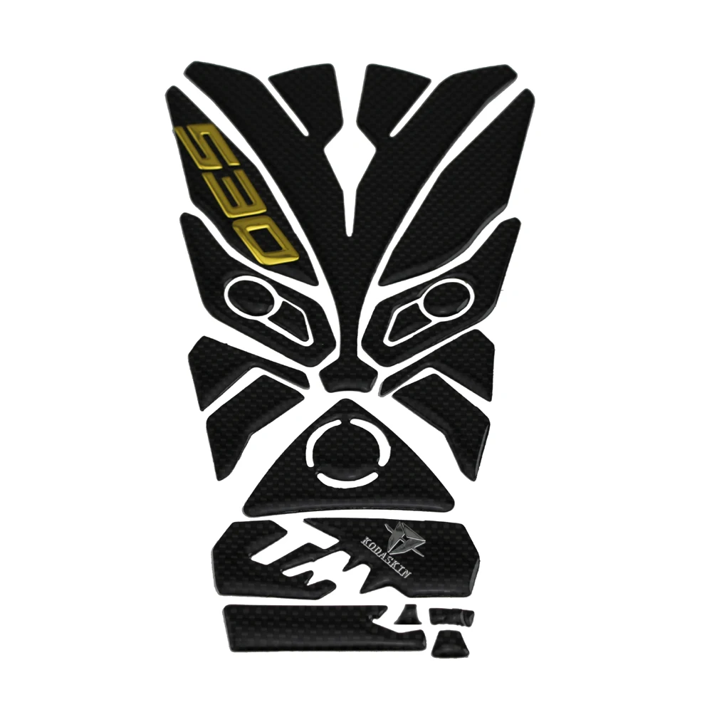 KODASKIN Motorcycle Protection Carbon Gas Cap Tank Prortector Stickers