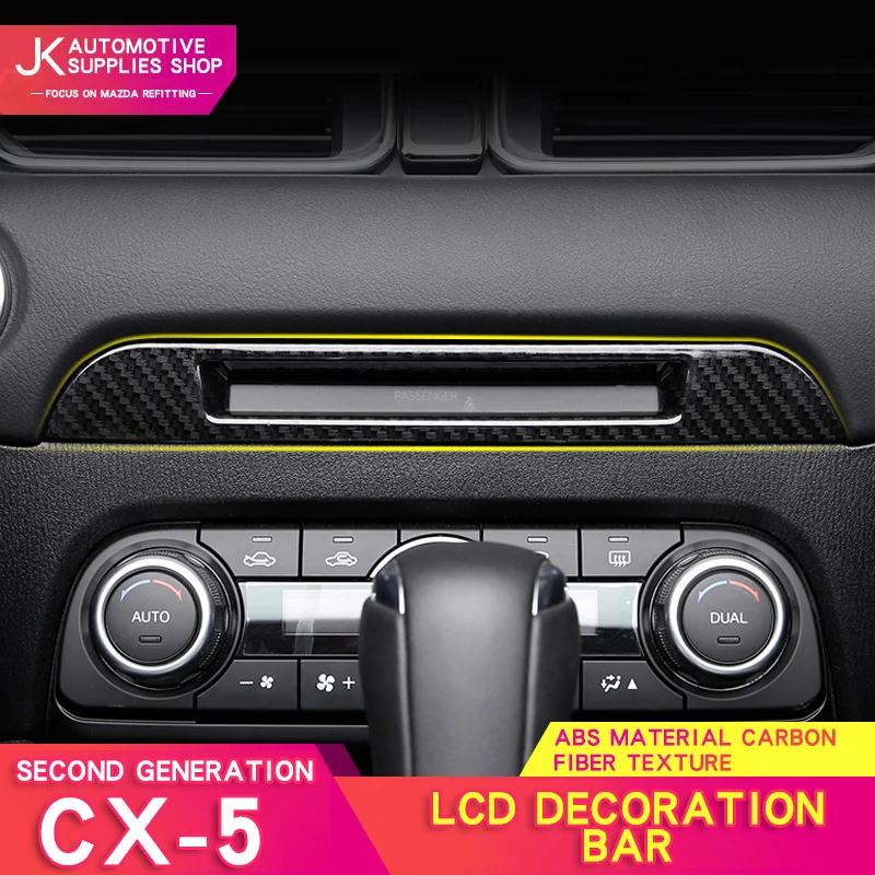 

For Mazda cx5 second generation cx-5 central control knob on the LCD warning screen frame interior decoration strip