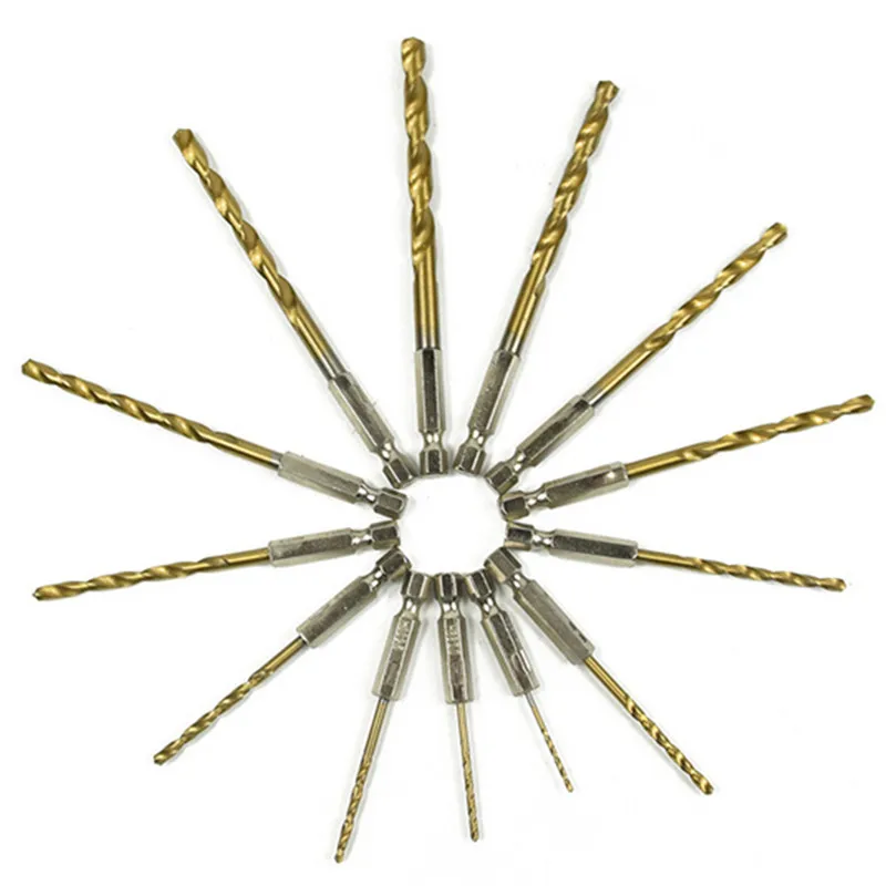 Power tools 13pcs/lot long drill bits for metal with High Speed Steel