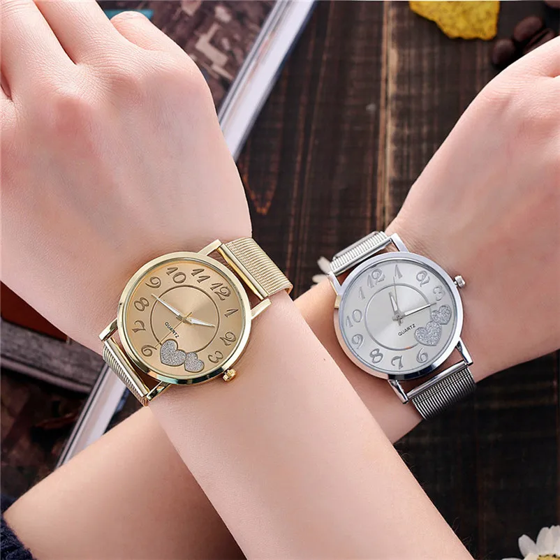 Women's watches brand luxury fashion ladies watch Stainless Steel Band Watch Quartz Analog Wrist Watch Relogio Masculino S19 (1)