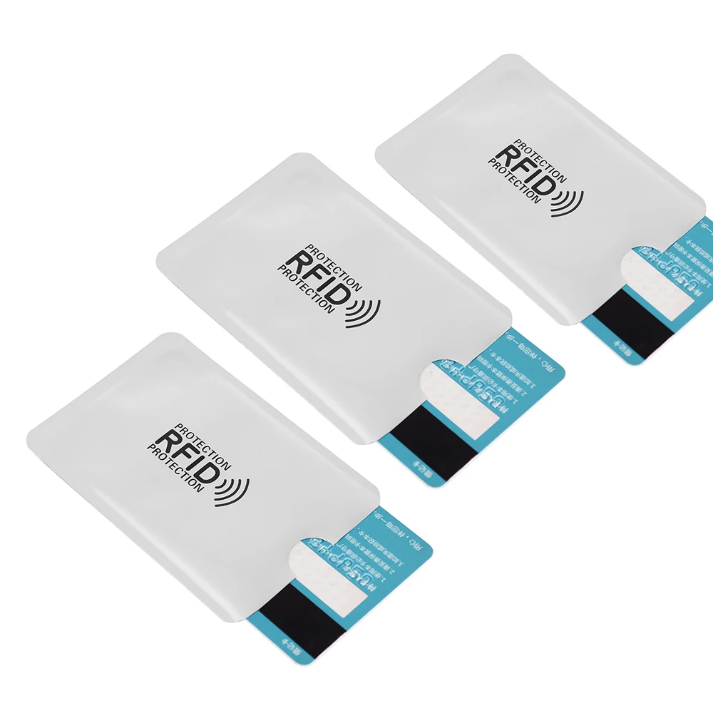 500/1000 шт. карта RFID NFC анти Degauss рукав банк для кредитной карты защиты Анти-сканирование карты рукав анти-магнитный Алюминий
