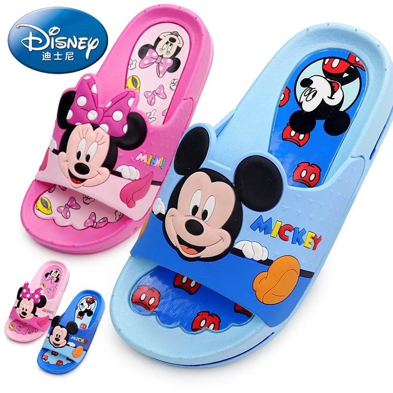 Новинка 2019 детская обувь Disney детские тапочки шлепанцы для мальчиков и девочек с