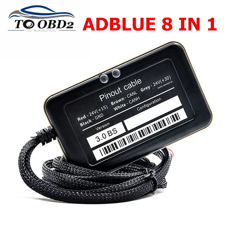 Новейший эмулятор Adblue ADBLUE 8 в 1 с датчиком Nox Adblue Эмулятор 8в1 диагностический инструмент для грузовиков