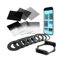 New 6pcs ND2 ND4 ND8 Gradual ND2 4 8 Filter Set + 9pcs Ring Adapter for Cokin P