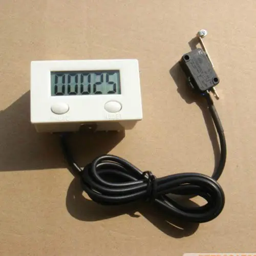 

Digital 5 Digit LCD Punch Counter with Resetpause Button with micro switch