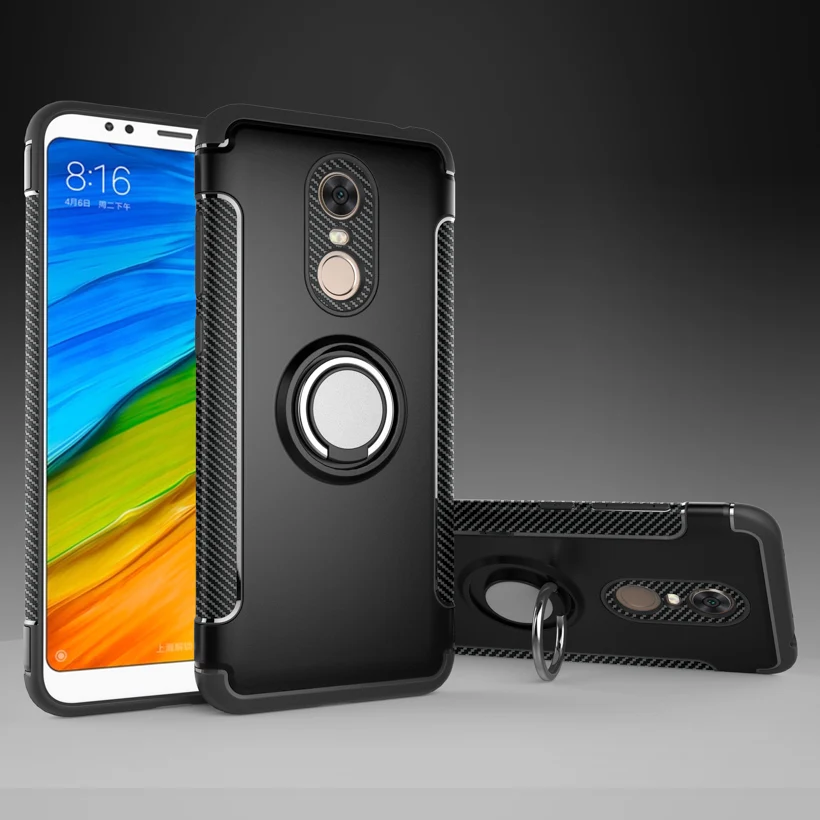 Vanveet Чехлы для Xiaomi Redmi 5 Plus чехол Кольцо Автомобильный Магнит Coque противоударный
