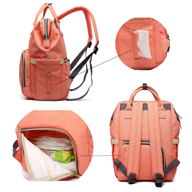 Сумка для подгузников LEQUEEN модная водонепроницаемая сумка детской коляски