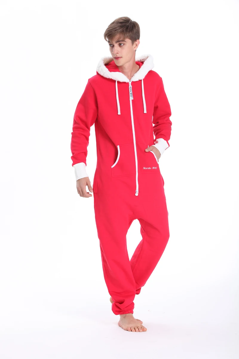 Цельнокроеный комбинезон все в Onsies Nordic Way для взрослых комбинезон унисекс с капюшоном флисовый комбинезон