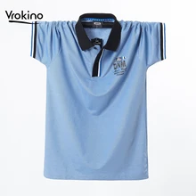 Новые летние в для мужчин's повседневное высокое качество одноцветное цвет рубашка поло модный стрейч свободные мужчин письмо мужские поло рубашк