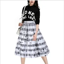 2017 Summer 19 Color Hot Women Fashion Casual Print Skirts Digital Printing Pleated Skirts Big Yards Cheap Manufacturers Selling
