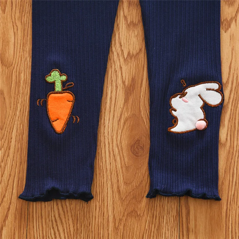 2019 new Newborn Baby Girl Stripe Skinny Rabbit Pants Cartoon Knit Stretchy Warm Leggings  (18)
