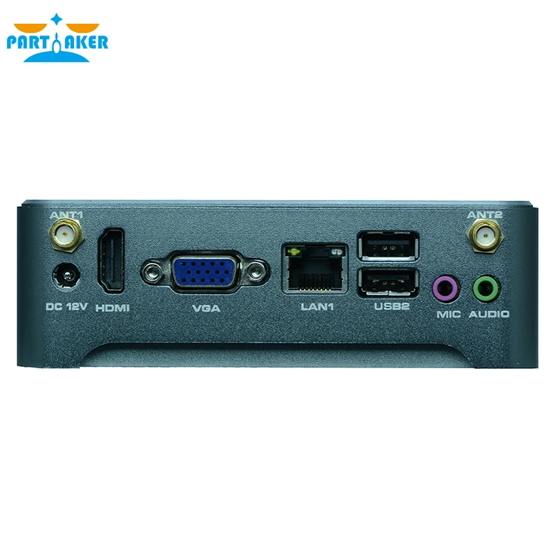 Mini PC Windows 10 Fanless Barebone Mini Computer 2 Lan Nano Industrial Mini PC VESA