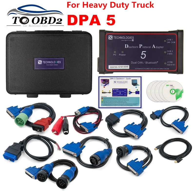 

High Quality DPA5 Dearborn Protocol Adapter 5 Diesel Heavy-Duty Truck Diagnostic Tool DPA 5 Same With Nexiq USB link 2 Scanner