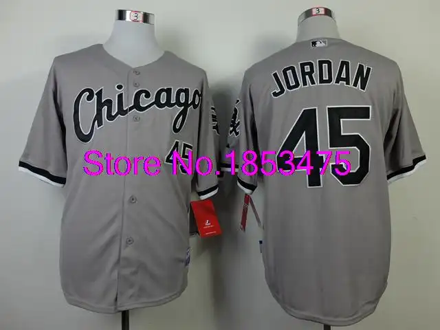 jordan 45 white sox jersey