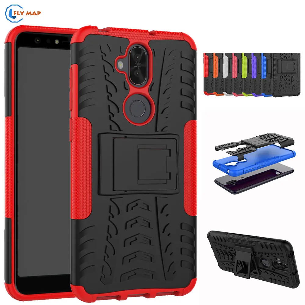 Coque For ASUS X017D X017DA ZenFone 5 Lite / 5Q ZC600KL ZC 600 ZC600 KL Plastic Silicone TPU Bracket Case ASUS_X017D Cover |