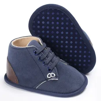 

Autumn Winter Baby Soft Bottom Anti-skid Step Solid Baby Shoes Crib Bebe Kids First Walkers Boys Girls Sneakers Infant
