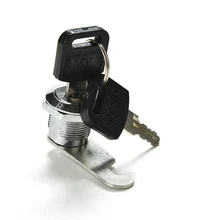 Security Furniture Locks Cam Cylinder Locks Door Cabinet Mailbox Drawer Cupboard Locker With Plastic Keys Hardware 1PCS useful cam locks for lockers cabinet mailbox drawers cupboards keys